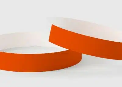 Tyvek Neon Orange Wristbands