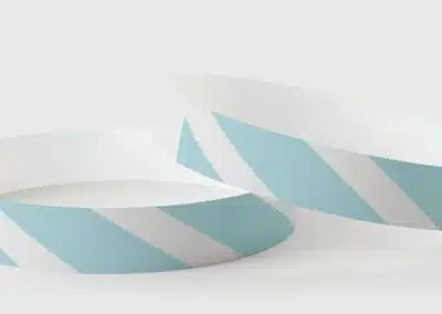 Tyvek Stripey Blue Wristbands