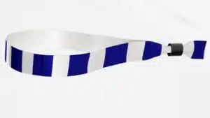 Fabric Blue and White Stripes Wristbands