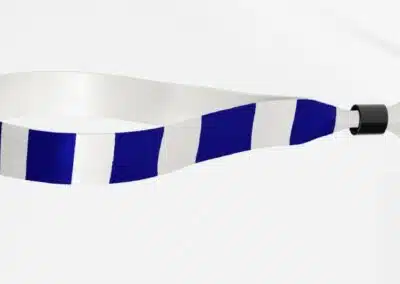 Fabric Blue and White Stripes Wristbands