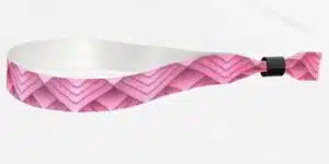 Fabric Triangle Pink Wristbands