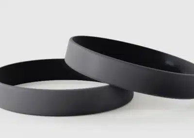 Plain Black Silicone wristbands