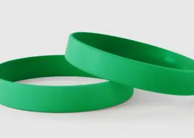 Plain Green Silicone Wristbands