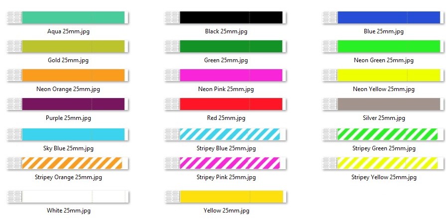 Plain Wristbands