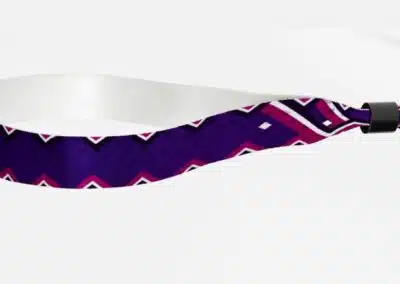 Fabric Festival Purple Stripes wristbands