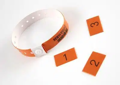 Vinyl tabbed Wristbands