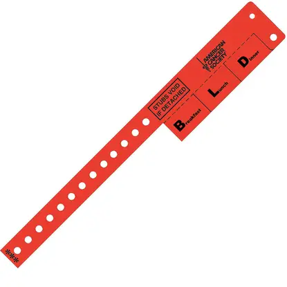 Detachable Tab Vinyl Wristbands